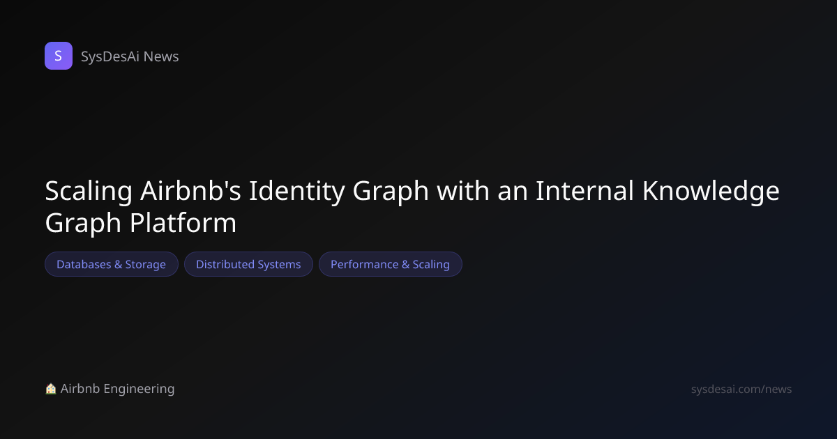 Scaling Airbnb's Identity Graph with an Internal Knowledge Graph ...