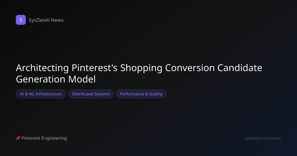 Architecting Pinterest's Shopping Conversion Candidate Generation Model ...