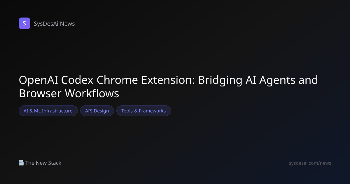 OpenAI Codex Chrome Extension: Bridging AI Agents and Browser Workflows ...